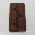 Chocolate mould-Bear and heart